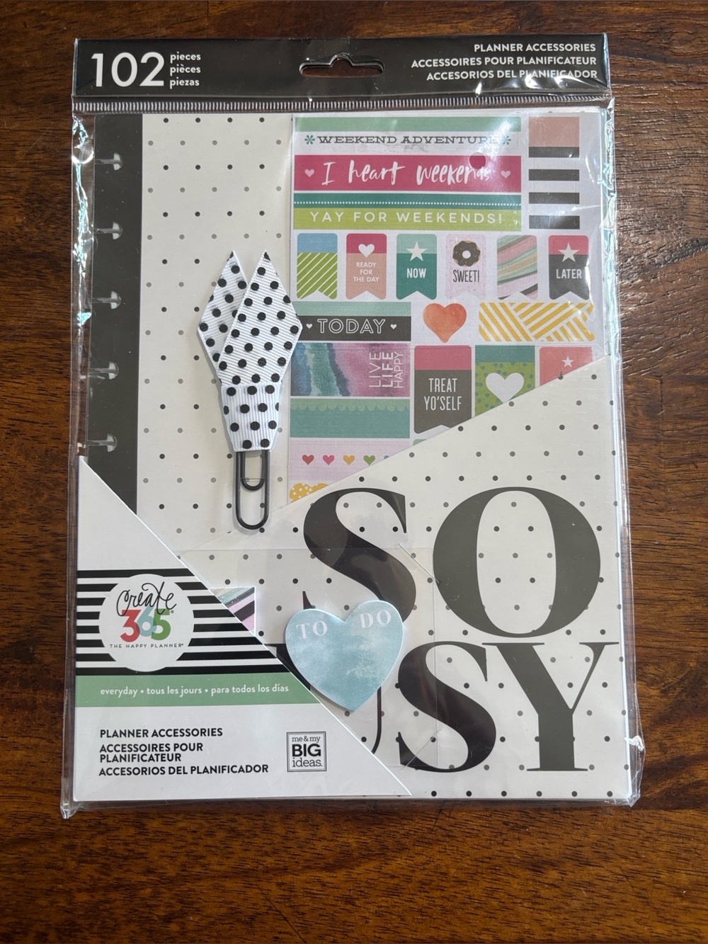 Happy Planner Create 365 Accessories 102 pieces -Everyday -New -Classic